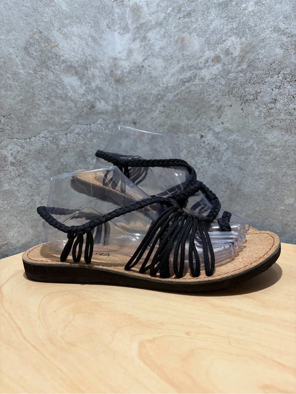 black Bokyna Touch Barefoot Sandal size 41
